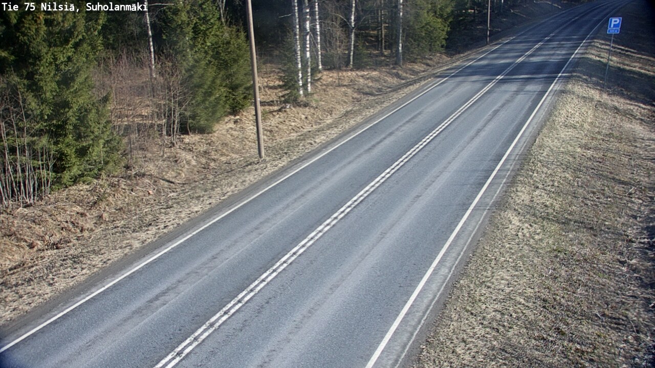 Weather Camera Image Väg 75 Nilsiä, Suholanmäki, Kuopio, Pohjois-Savo
