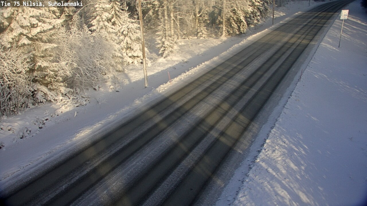Weather Camera Image Väg 75 Nilsiä, Suholanmäki, Kuopio, Pohjois-Savo