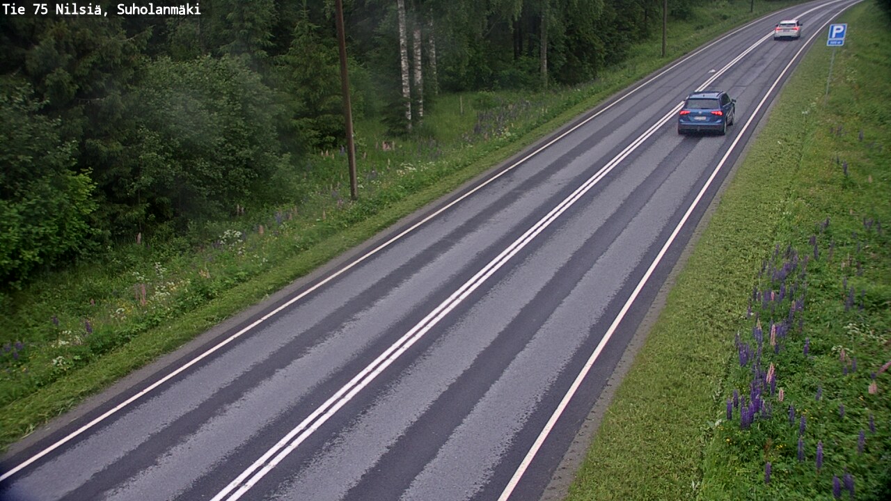 Weather Camera Image Väg 75 Nilsiä, Suholanmäki, Kuopio, Pohjois-Savo