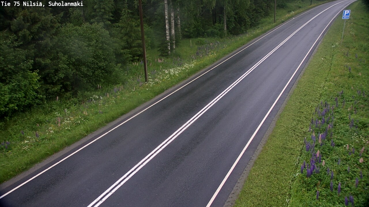 Weather Camera Image Road 75 Nilsiä, Suholanmäki, Kuopio, Pohjois-Savo
