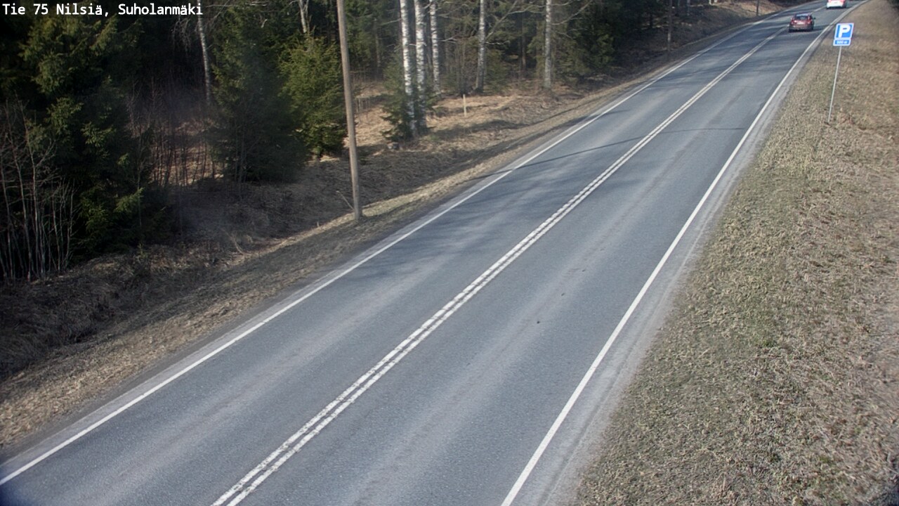 Weather Camera Image Väg 75 Nilsiä, Suholanmäki, Kuopio, Pohjois-Savo