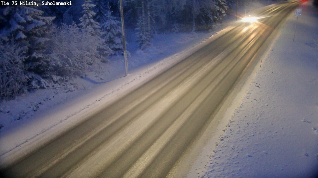 Weather Camera Image Väg 75 Nilsiä, Suholanmäki, Kuopio, Pohjois-Savo