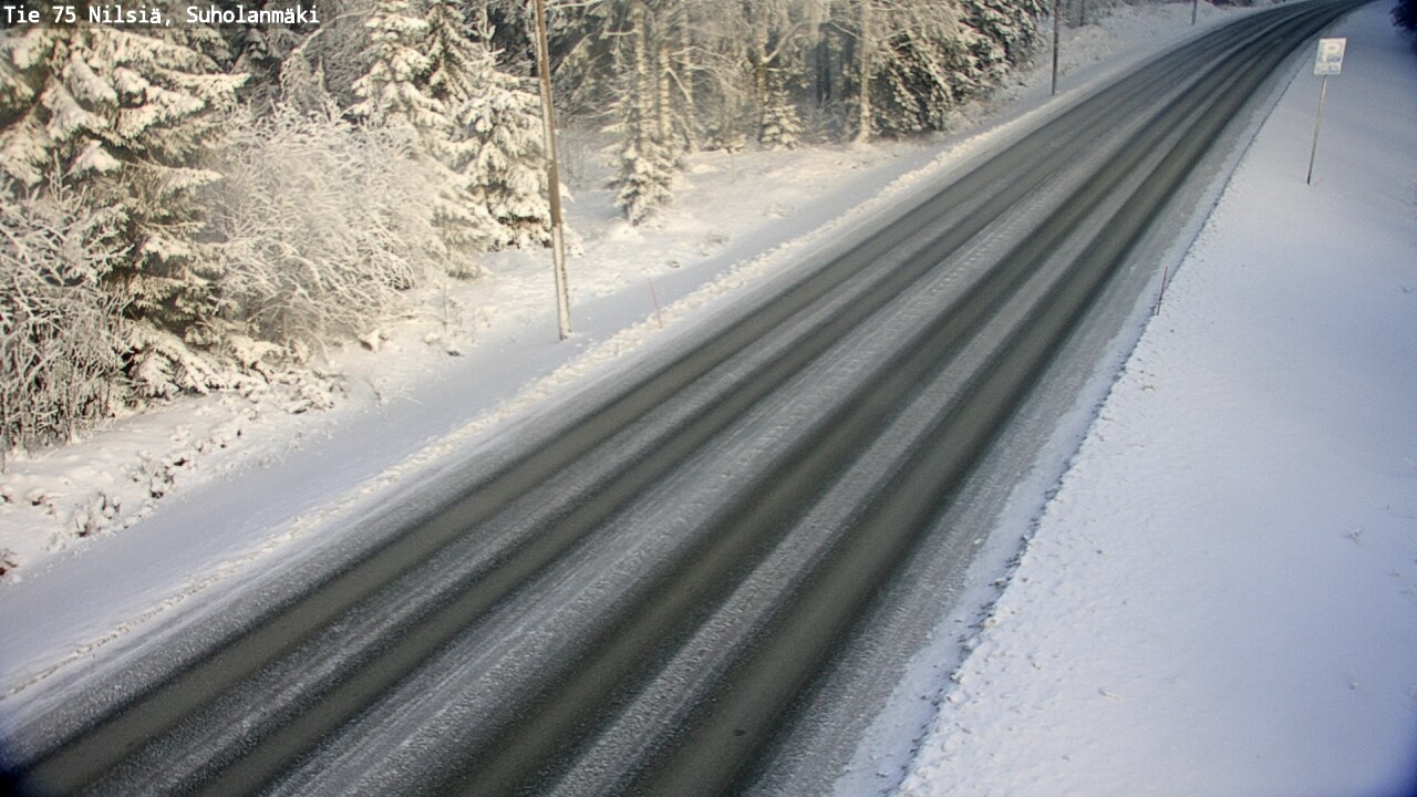 Weather Camera Image Väg 75 Nilsiä, Suholanmäki, Kuopio, Pohjois-Savo