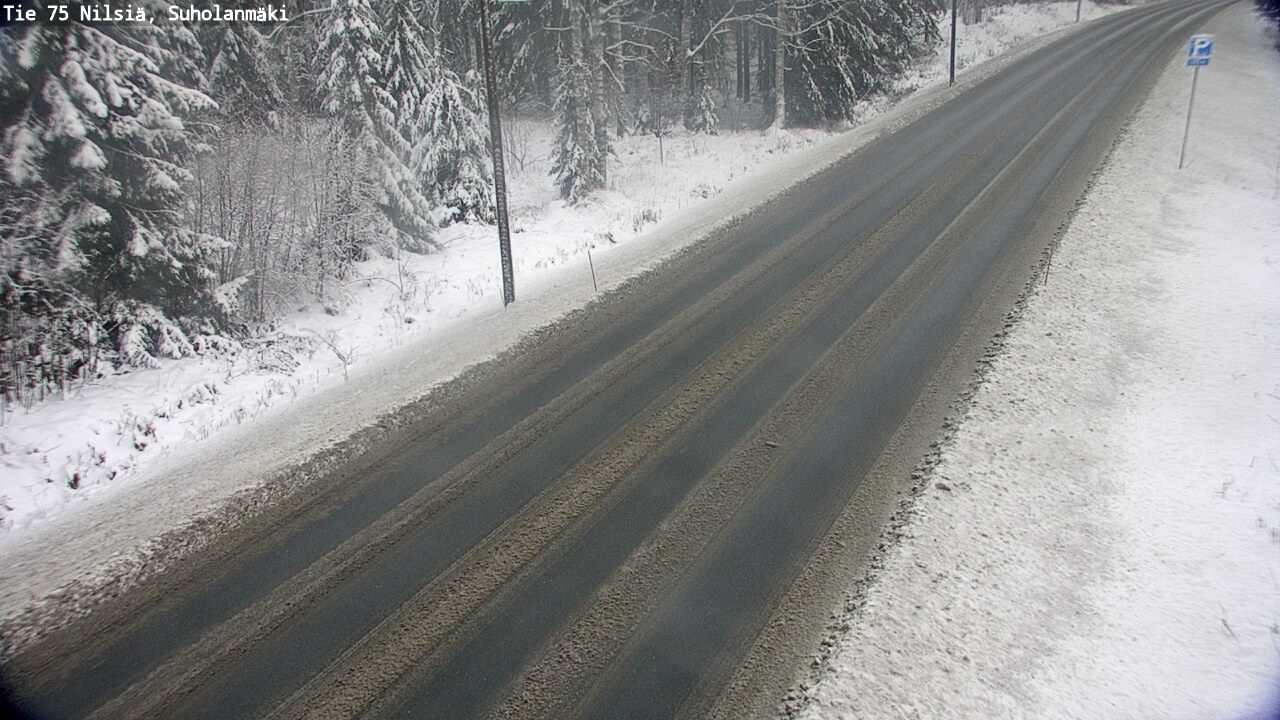 Weather Camera Image Road 75 Nilsiä, Suholanmäki, Kuopio, Pohjois-Savo