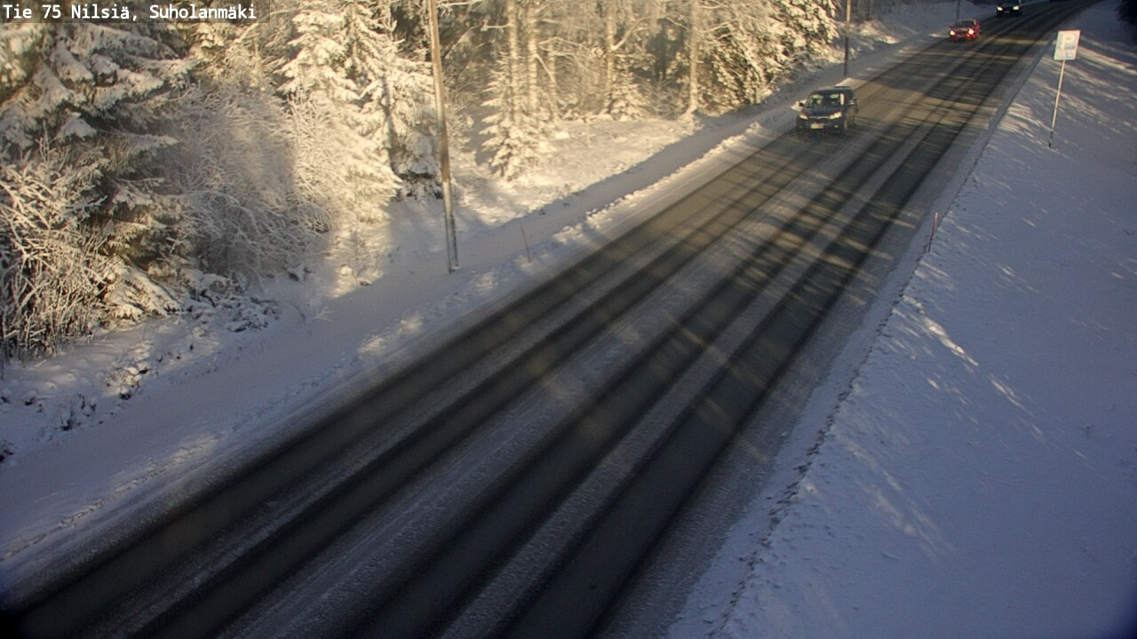 Weather Camera Image Väg 75 Nilsiä, Suholanmäki, Kuopio, Pohjois-Savo