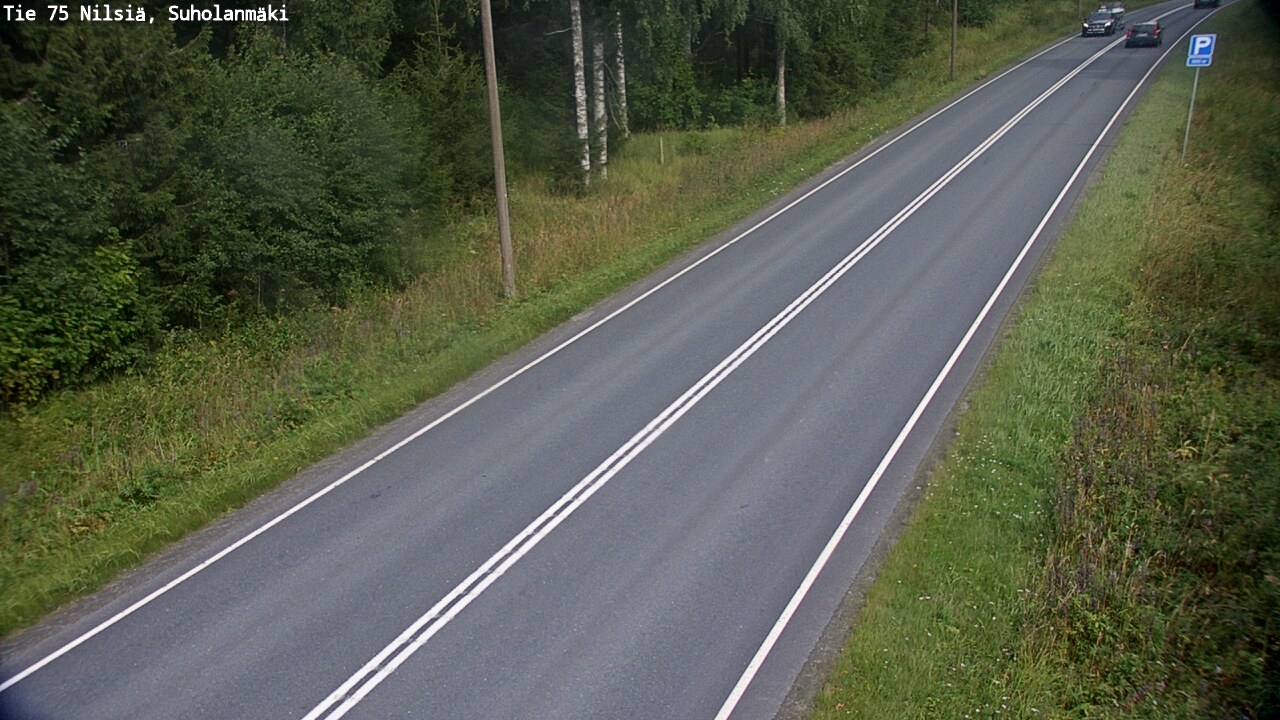 Weather Camera Image Väg 75 Nilsiä, Suholanmäki, Kuopio, Pohjois-Savo