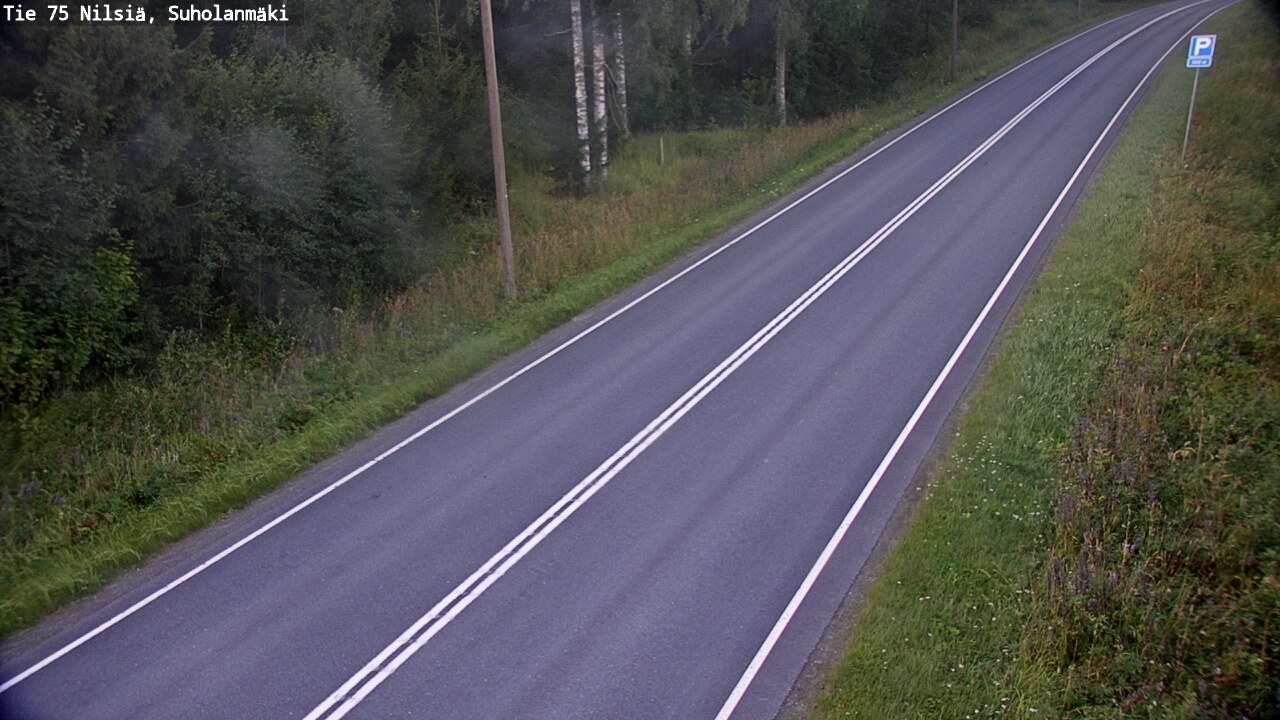 Weather Camera Image Väg 75 Nilsiä, Suholanmäki, Kuopio, Pohjois-Savo