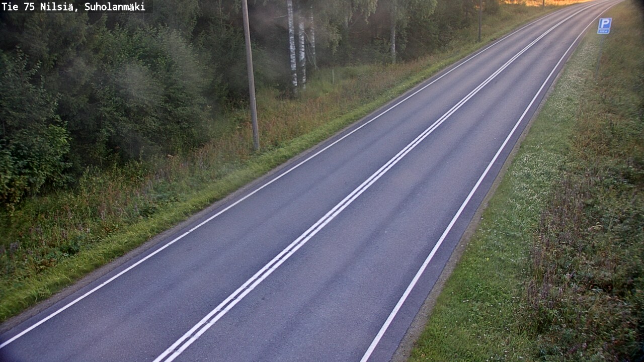 Weather Camera Image Väg 75 Nilsiä, Suholanmäki, Kuopio, Pohjois-Savo