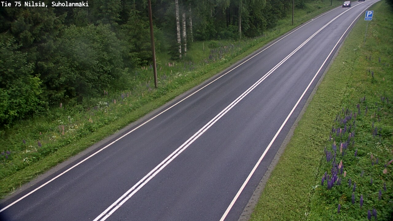 Weather Camera Image Road 75 Nilsiä, Suholanmäki, Kuopio, Pohjois-Savo
