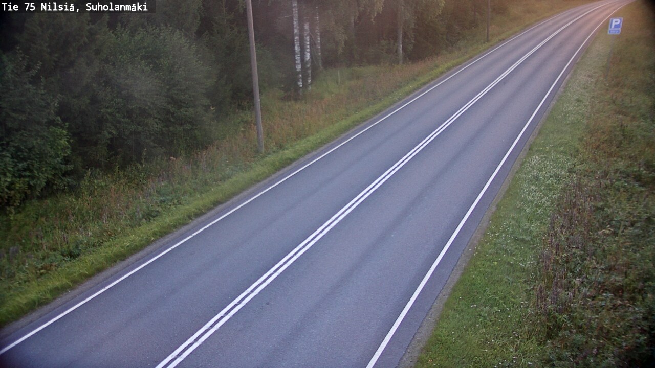 Weather Camera Image Väg 75 Nilsiä, Suholanmäki, Kuopio, Pohjois-Savo