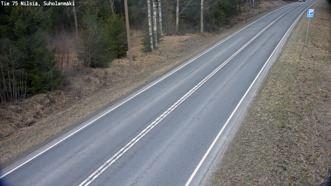 Weather Camera Image Väg 75 Nilsiä, Suholanmäki, Kuopio, Pohjois-Savo