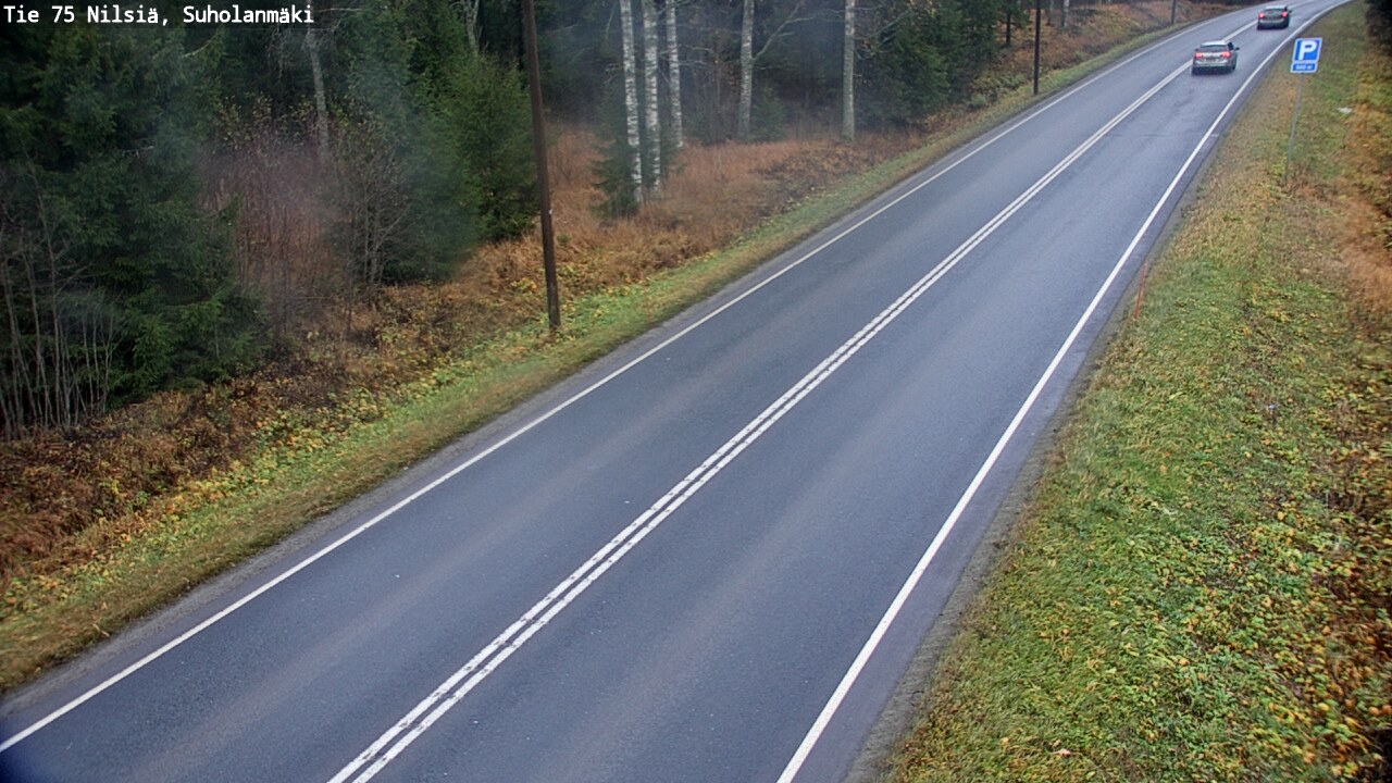 Weather Camera Image Väg 75 Nilsiä, Suholanmäki, Kuopio, Pohjois-Savo