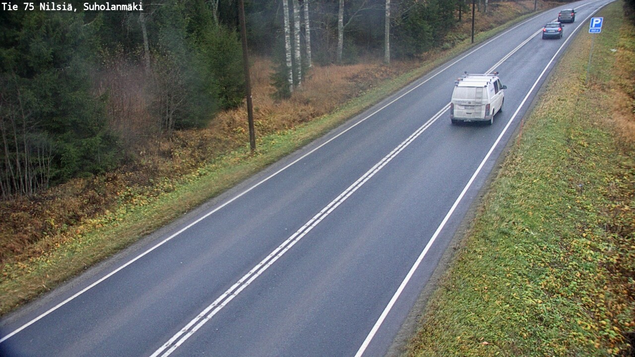 Weather Camera Image Väg 75 Nilsiä, Suholanmäki, Kuopio, Pohjois-Savo