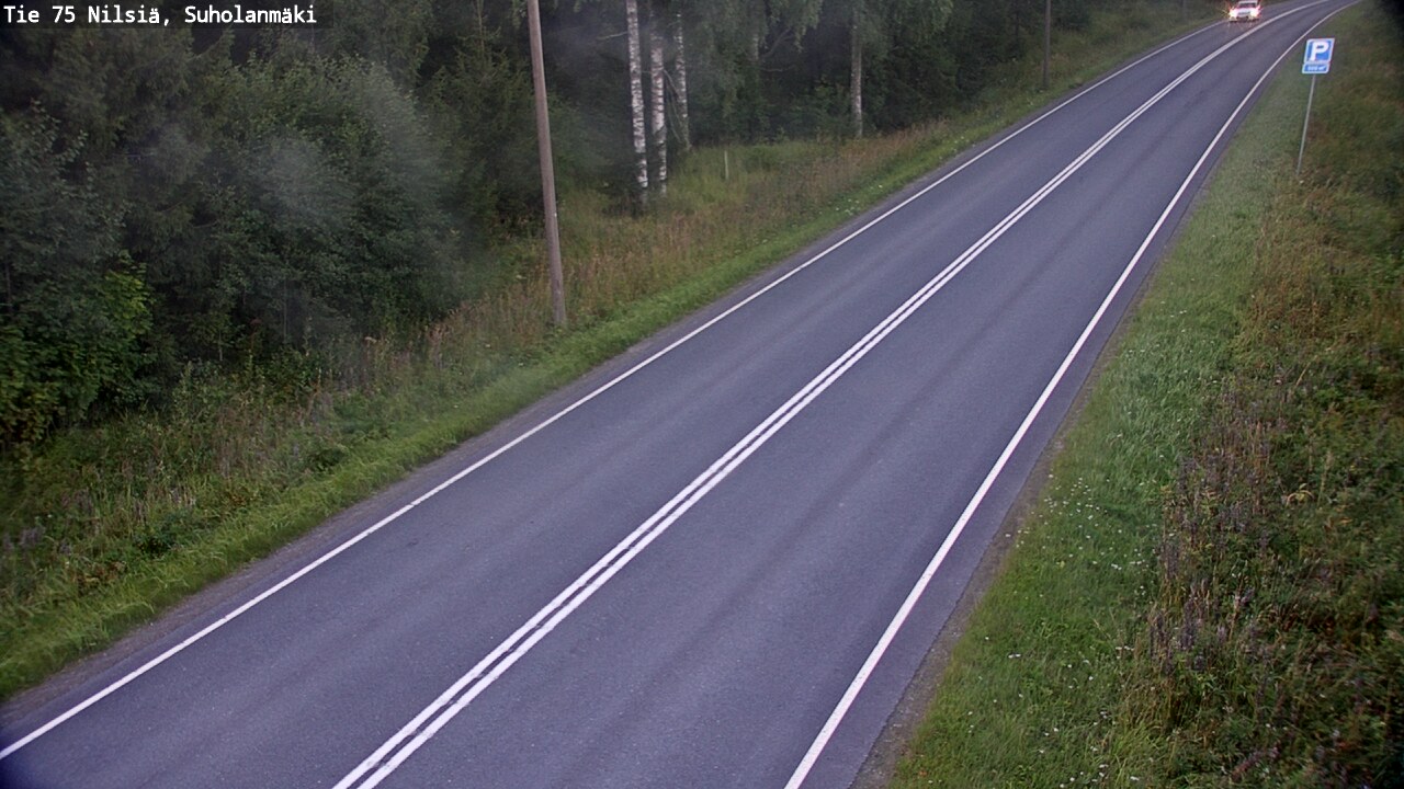 Weather Camera Image Väg 75 Nilsiä, Suholanmäki, Kuopio, Pohjois-Savo