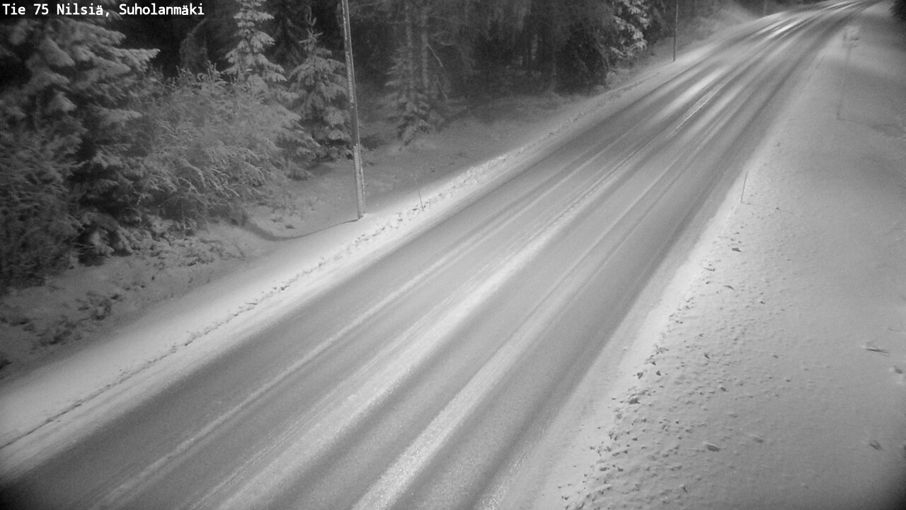 Weather Camera Image Väg 75 Nilsiä, Suholanmäki, Kuopio, Pohjois-Savo