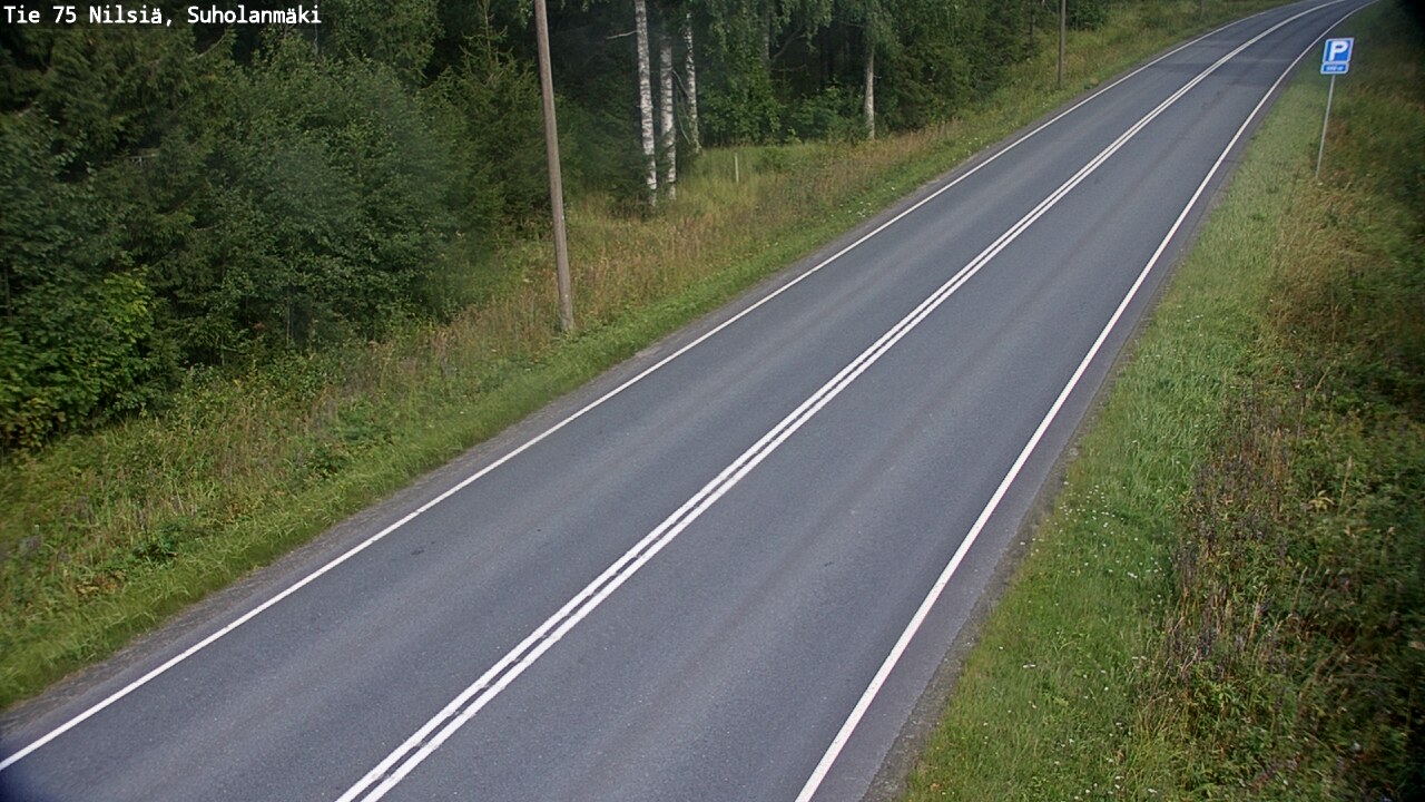 Weather Camera Image Väg 75 Nilsiä, Suholanmäki, Kuopio, Pohjois-Savo