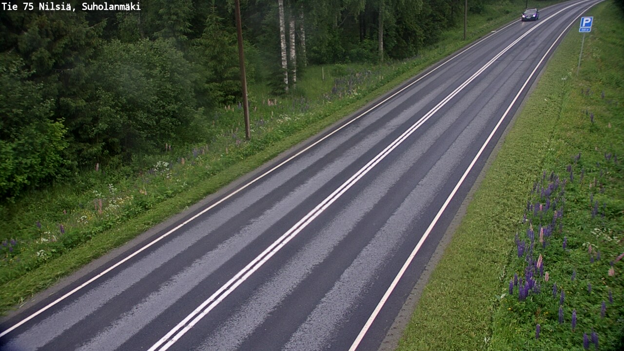 Weather Camera Image Väg 75 Nilsiä, Suholanmäki, Kuopio, Pohjois-Savo