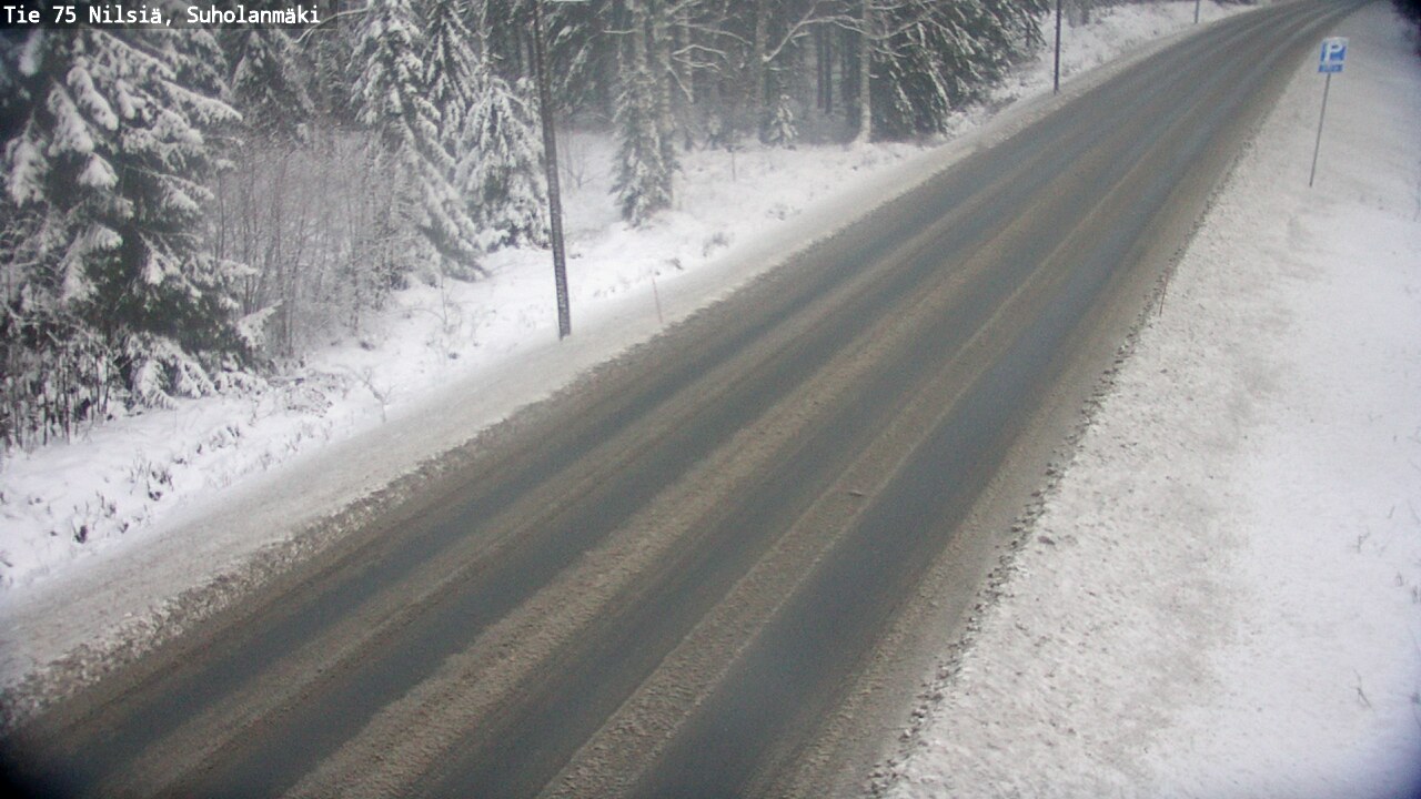 Weather Camera Image Road 75 Nilsiä, Suholanmäki, Kuopio, Pohjois-Savo