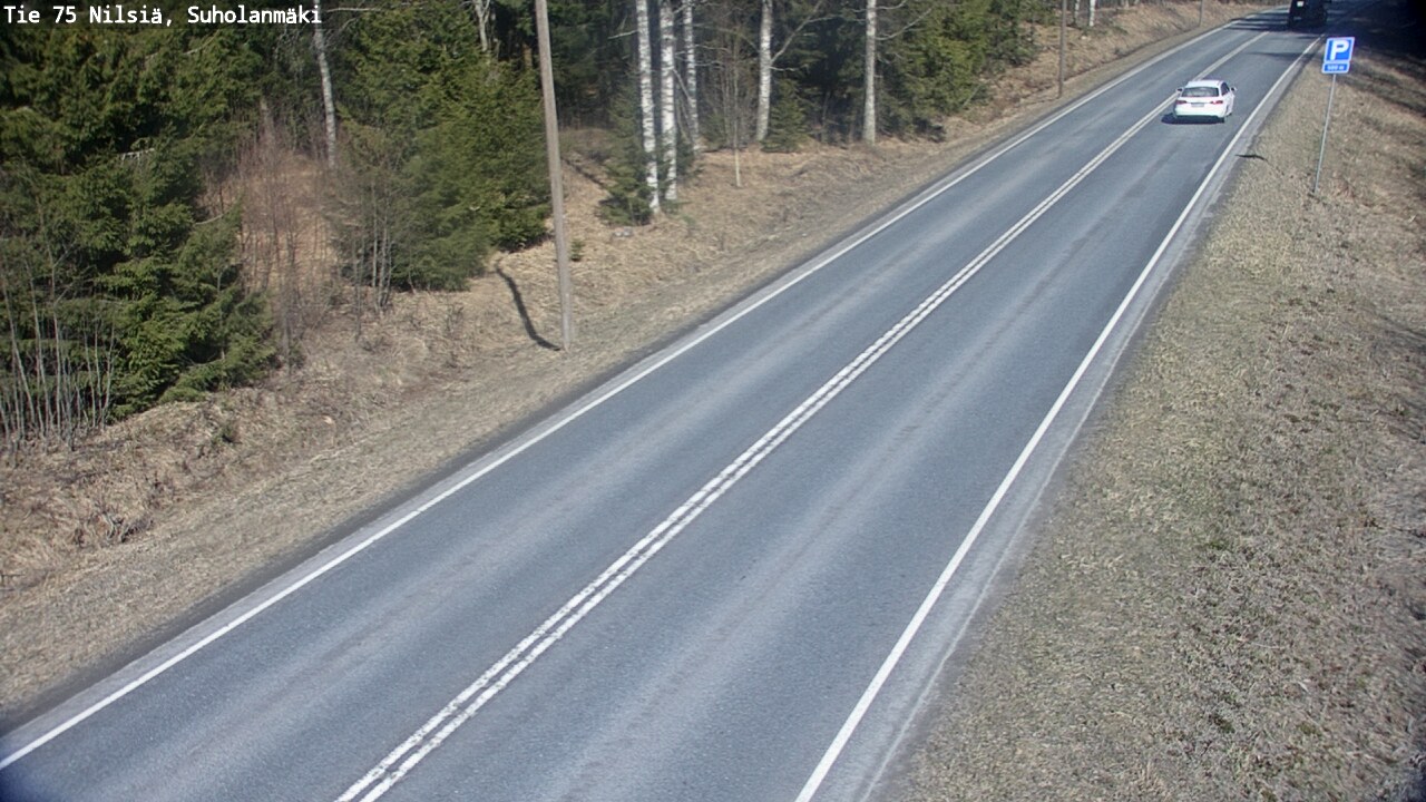 Weather Camera Image Väg 75 Nilsiä, Suholanmäki, Kuopio, Pohjois-Savo