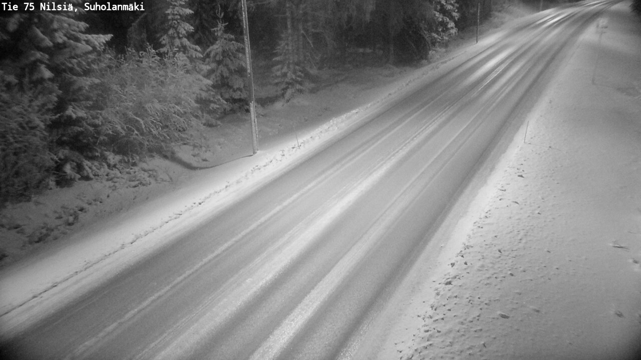 Weather Camera Image Väg 75 Nilsiä, Suholanmäki, Kuopio, Pohjois-Savo