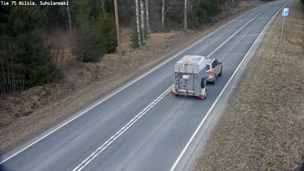 Weather Camera Image Väg 75 Nilsiä, Suholanmäki, Kuopio, Pohjois-Savo