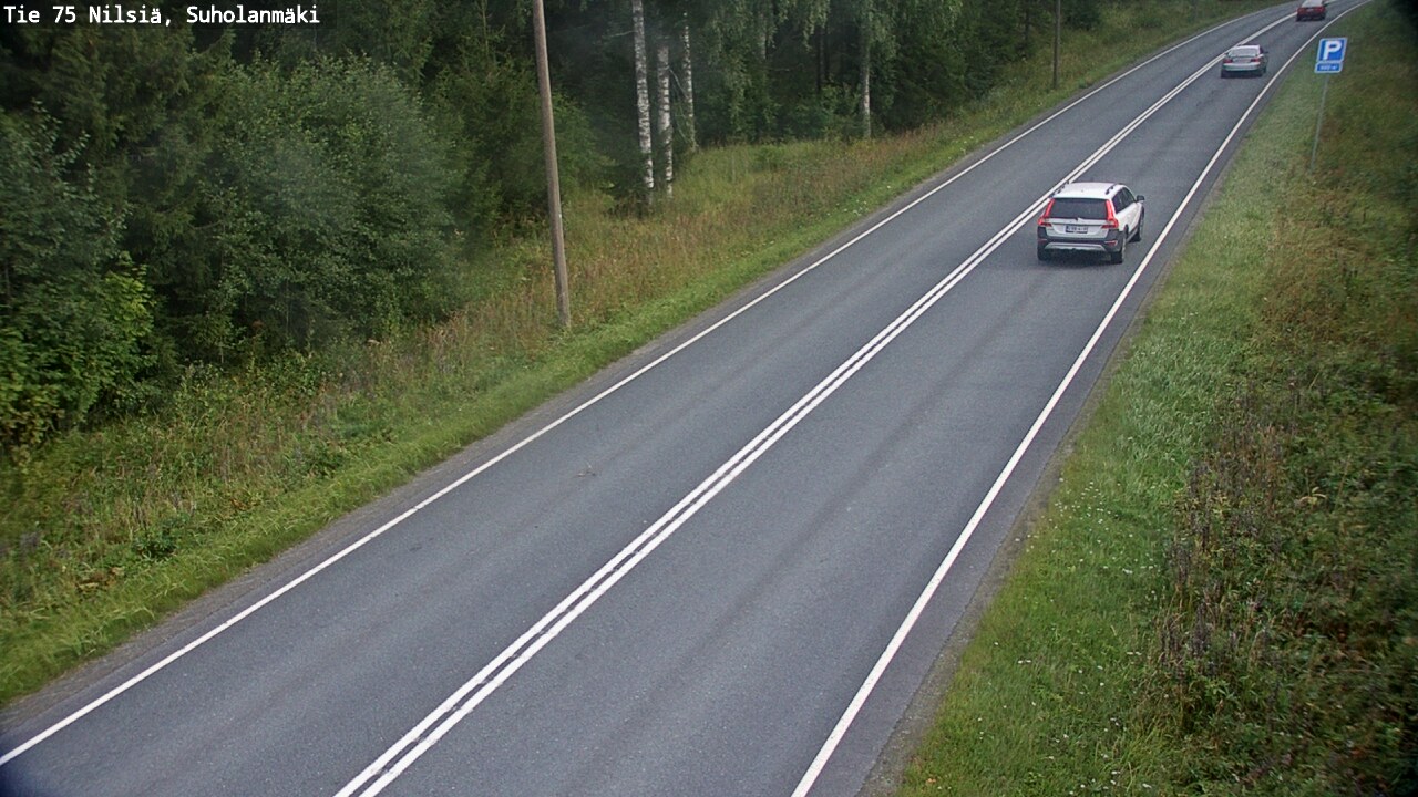 Weather Camera Image Väg 75 Nilsiä, Suholanmäki, Kuopio, Pohjois-Savo