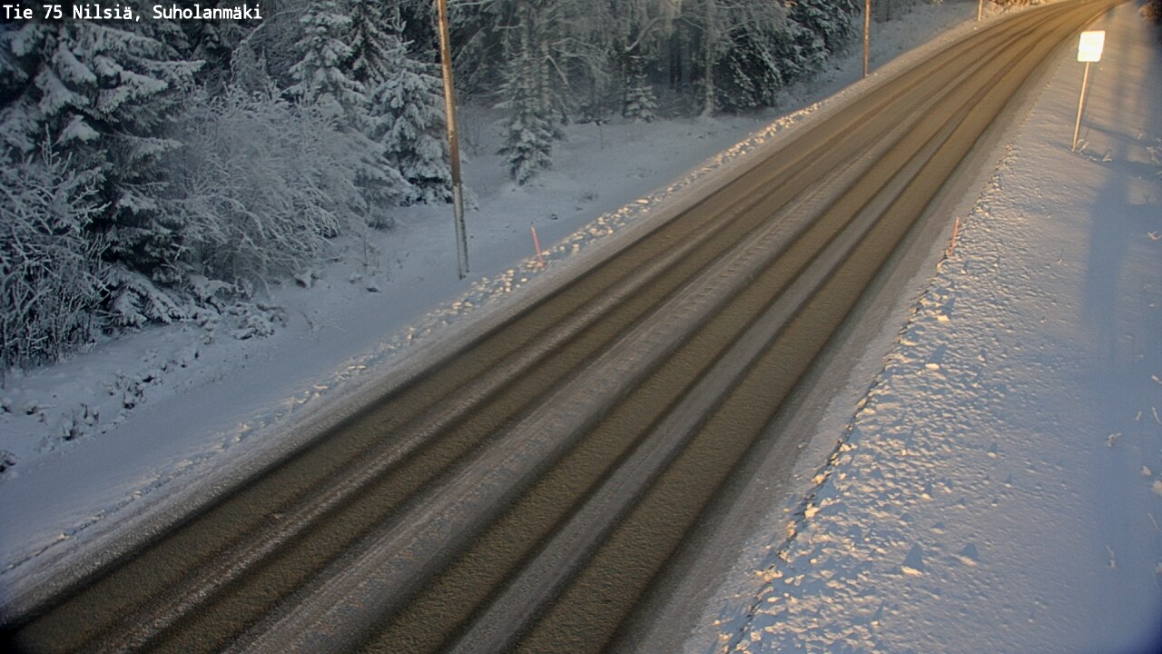 Weather Camera Image Väg 75 Nilsiä, Suholanmäki, Kuopio, Pohjois-Savo