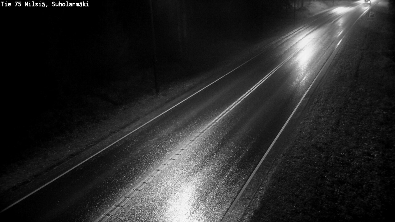 Weather Camera Image Väg 75 Nilsiä, Suholanmäki, Kuopio, Pohjois-Savo