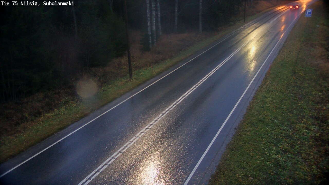 Weather Camera Image Väg 75 Nilsiä, Suholanmäki, Kuopio, Pohjois-Savo