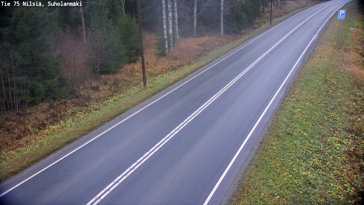 Weather Camera Image Väg 75 Nilsiä, Suholanmäki, Kuopio, Pohjois-Savo