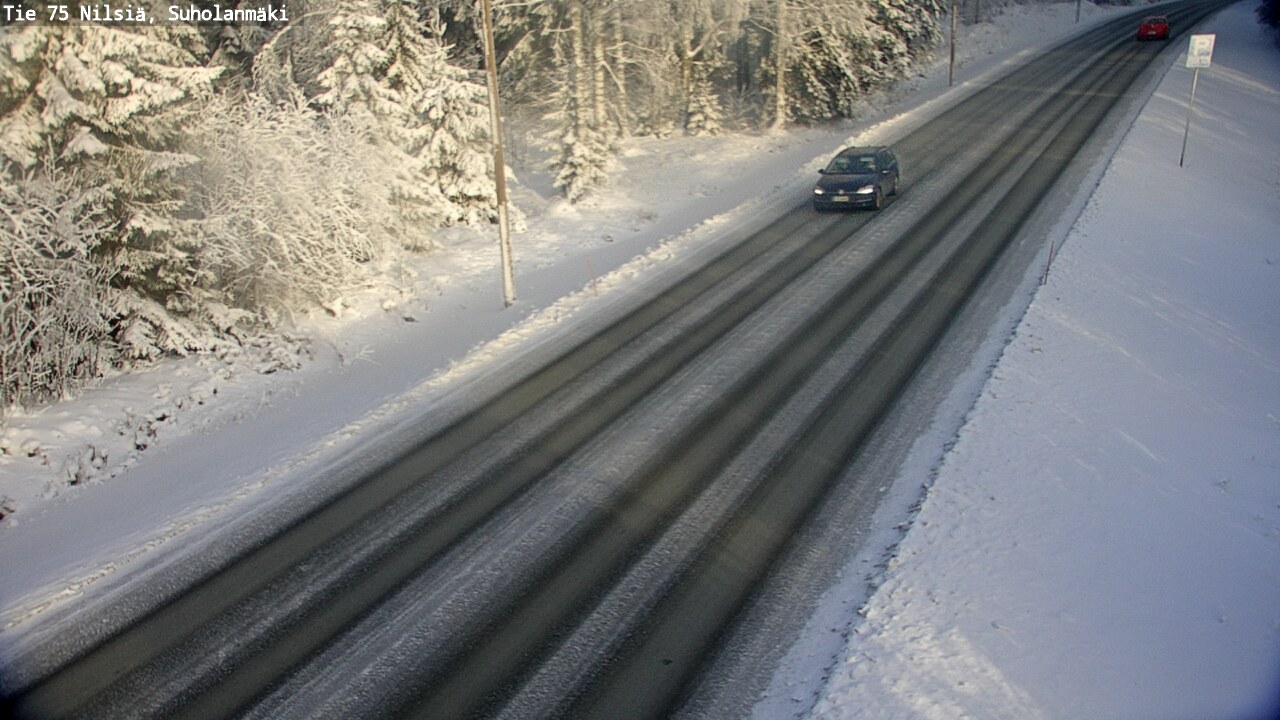 Weather Camera Image Väg 75 Nilsiä, Suholanmäki, Kuopio, Pohjois-Savo