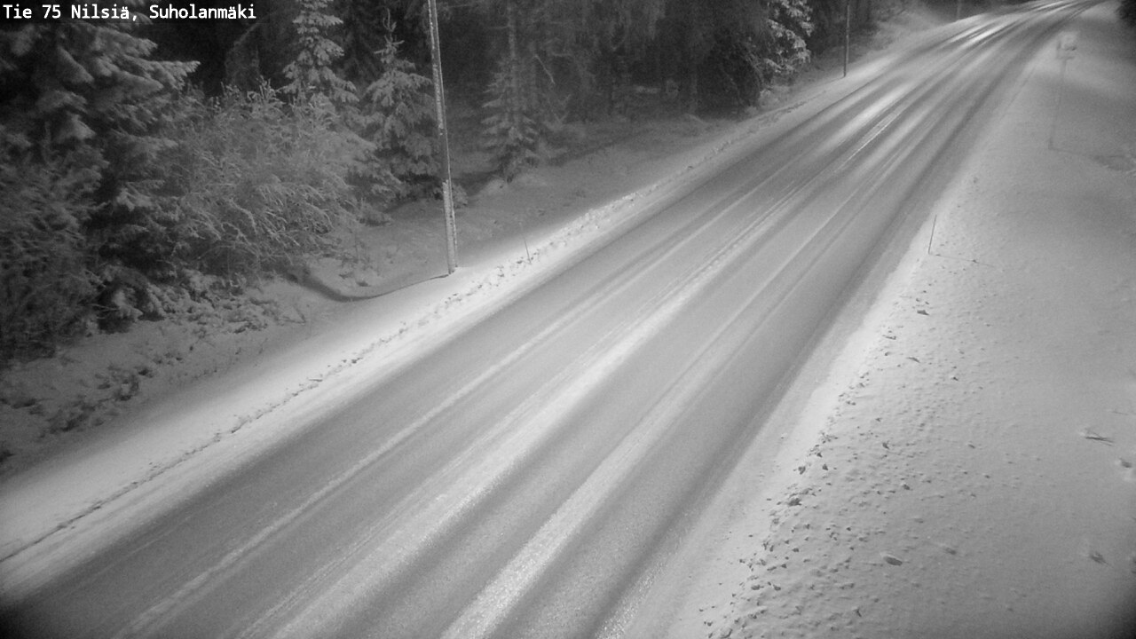 Weather Camera Image Väg 75 Nilsiä, Suholanmäki, Kuopio, Pohjois-Savo