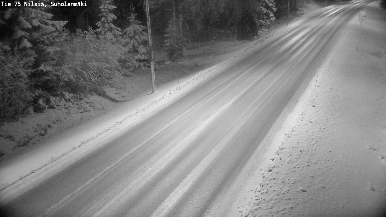 Weather Camera Image Väg 75 Nilsiä, Suholanmäki, Kuopio, Pohjois-Savo