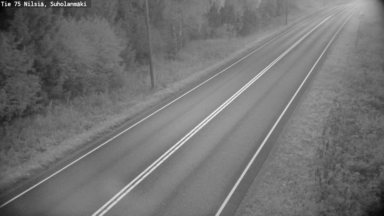 Weather Camera Image Väg 75 Nilsiä, Suholanmäki, Kuopio, Pohjois-Savo