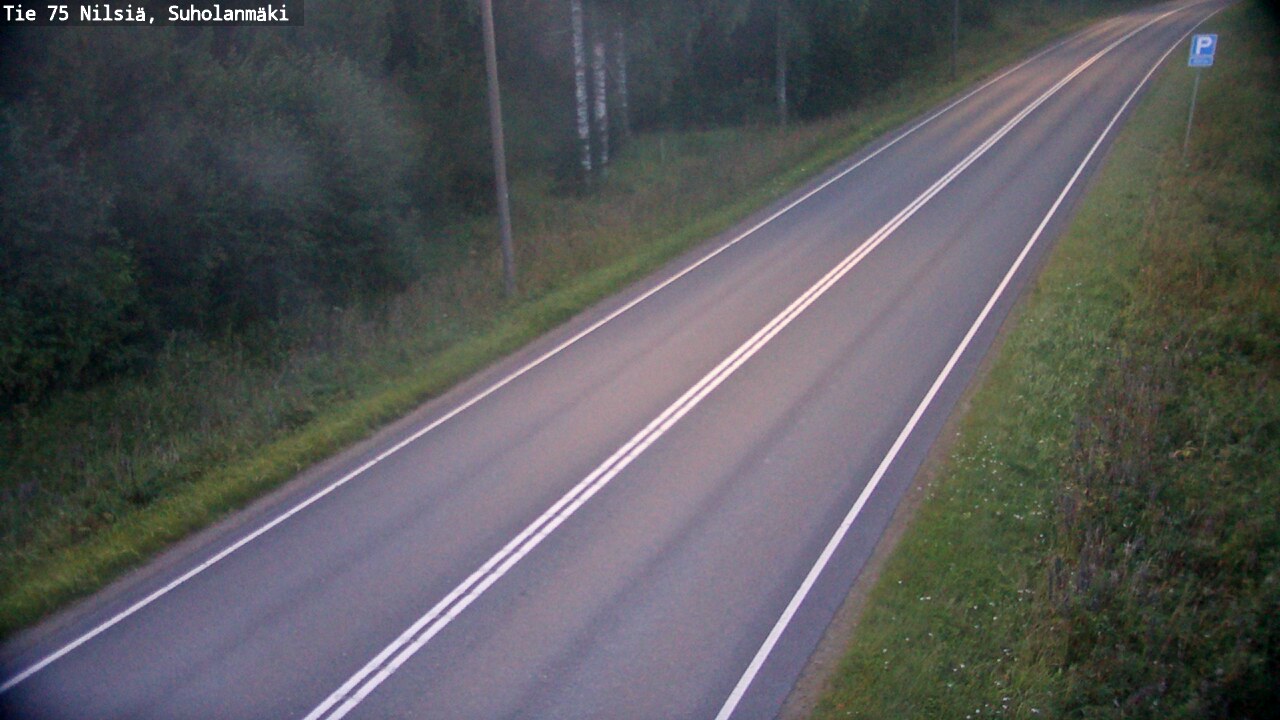 Weather Camera Image Väg 75 Nilsiä, Suholanmäki, Kuopio, Pohjois-Savo