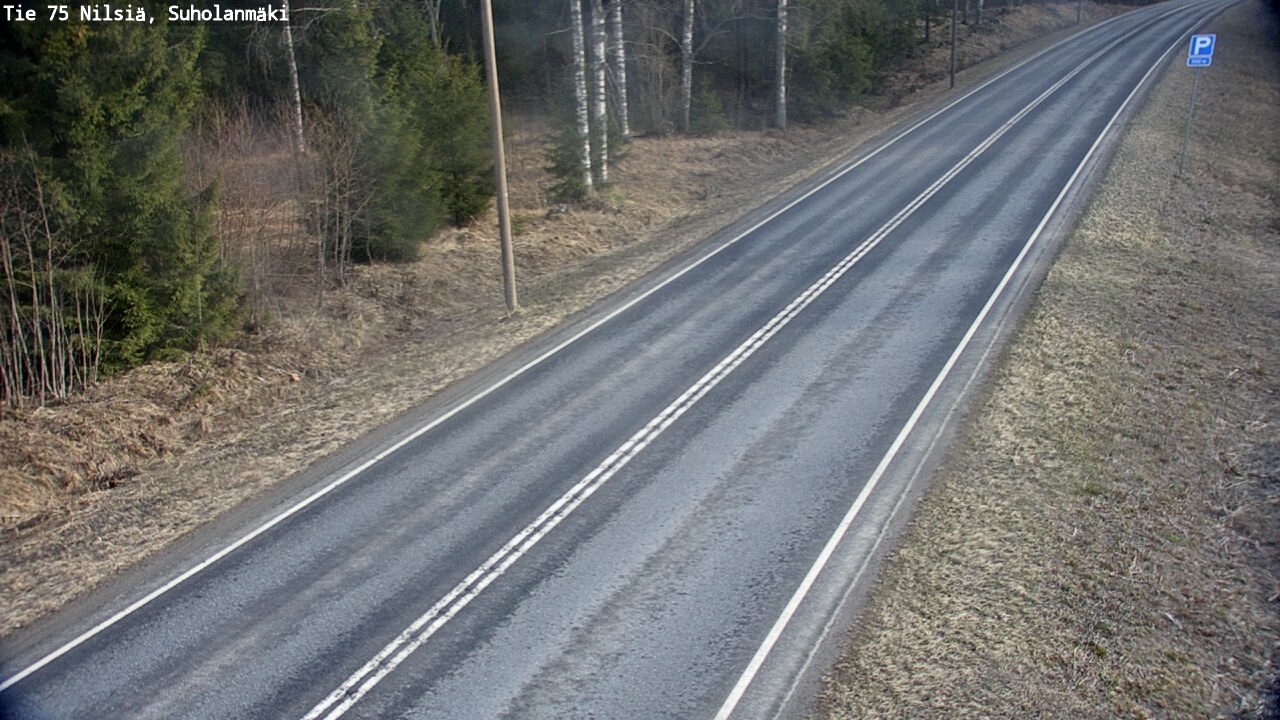 Weather Camera Image Väg 75 Nilsiä, Suholanmäki, Kuopio, Pohjois-Savo