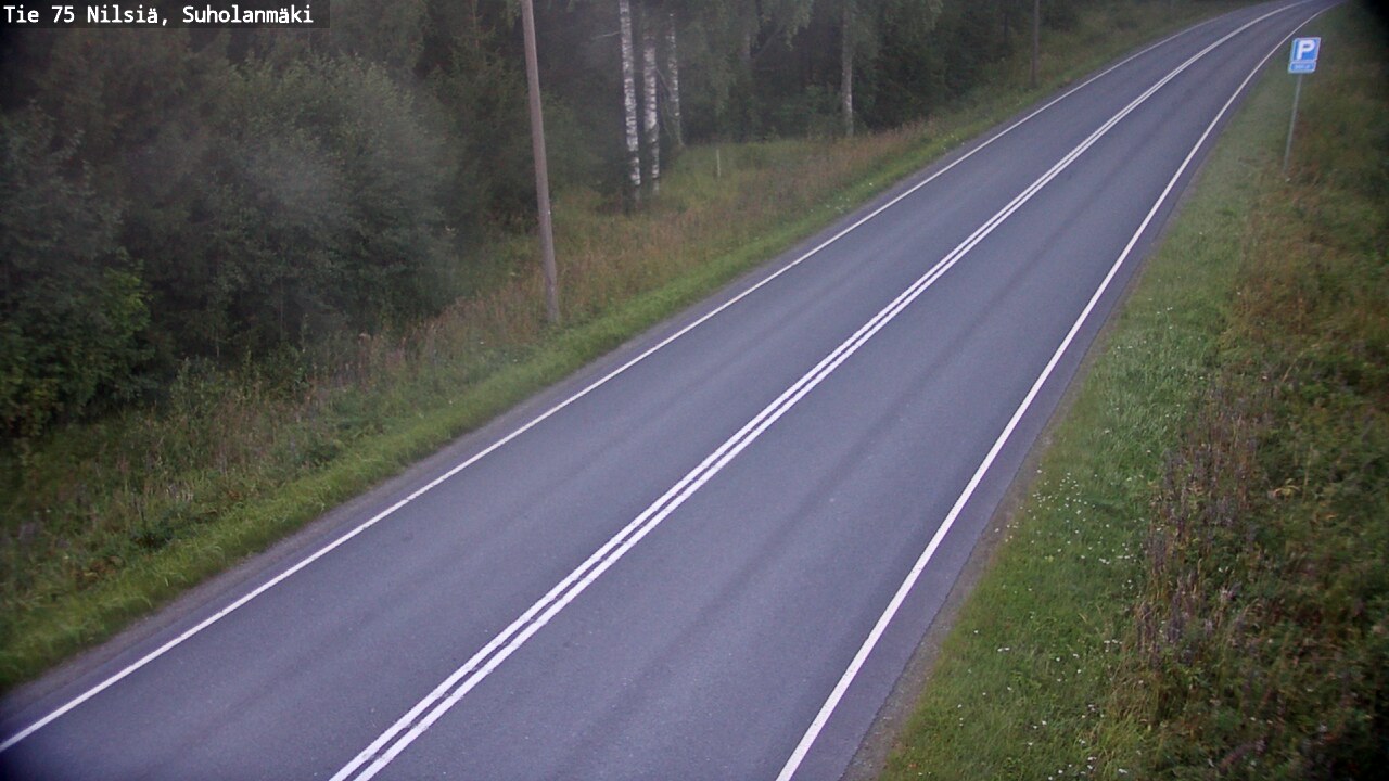 Weather Camera Image Väg 75 Nilsiä, Suholanmäki, Kuopio, Pohjois-Savo