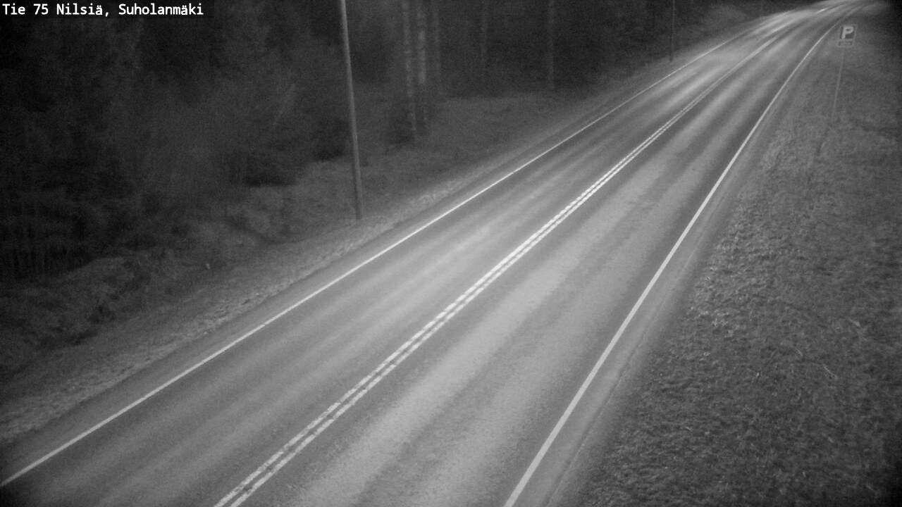 Weather Camera Image Väg 75 Nilsiä, Suholanmäki, Kuopio, Pohjois-Savo