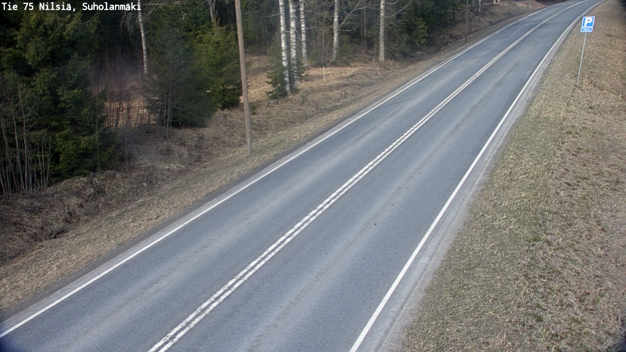 Weather Camera Image Väg 75 Nilsiä, Suholanmäki, Kuopio, Pohjois-Savo