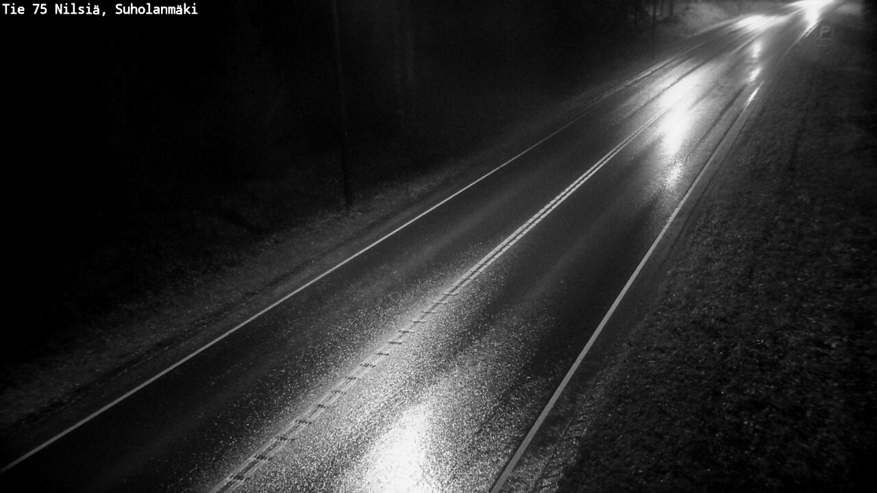 Weather Camera Image Väg 75 Nilsiä, Suholanmäki, Kuopio, Pohjois-Savo