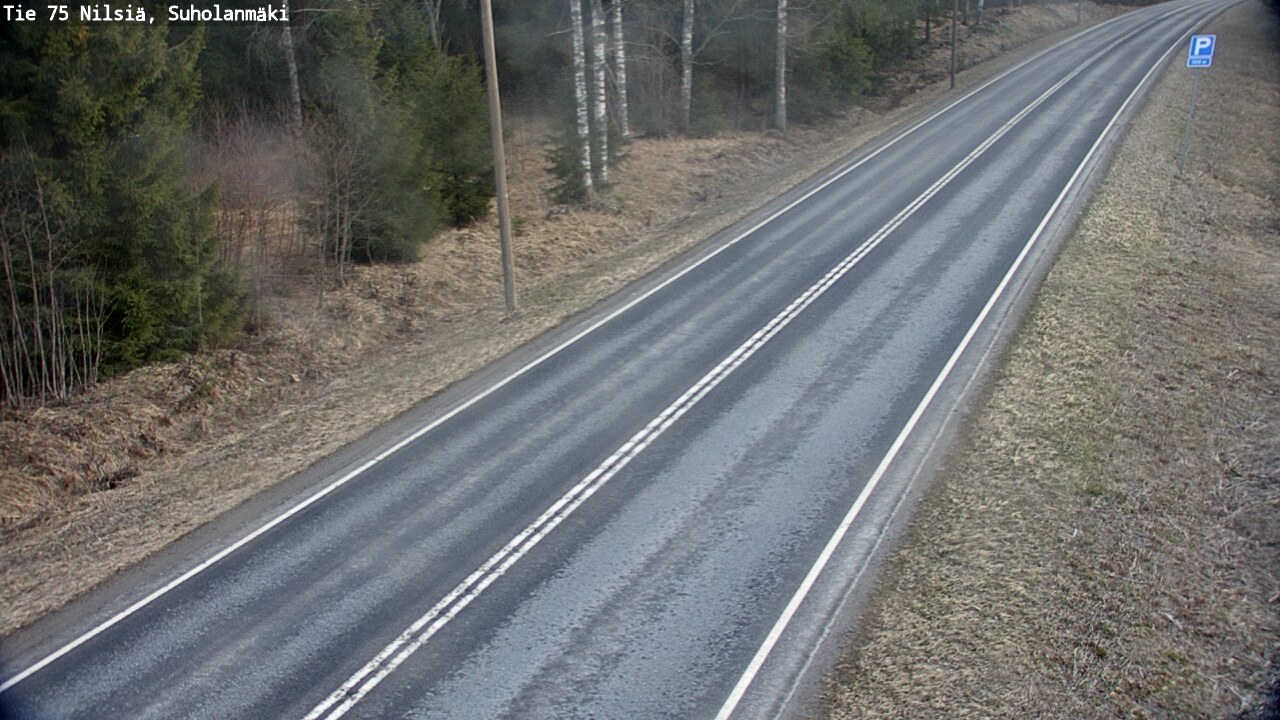 Weather Camera Image Väg 75 Nilsiä, Suholanmäki, Kuopio, Pohjois-Savo