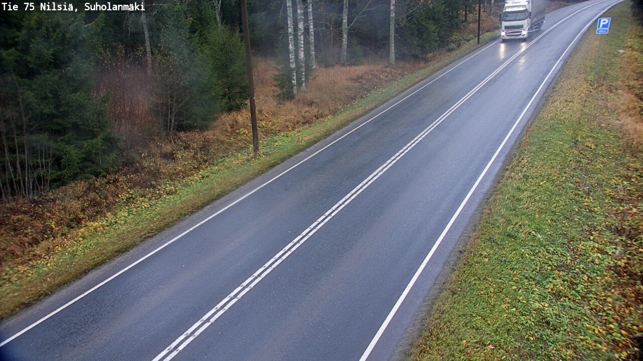 Weather Camera Image Väg 75 Nilsiä, Suholanmäki, Kuopio, Pohjois-Savo