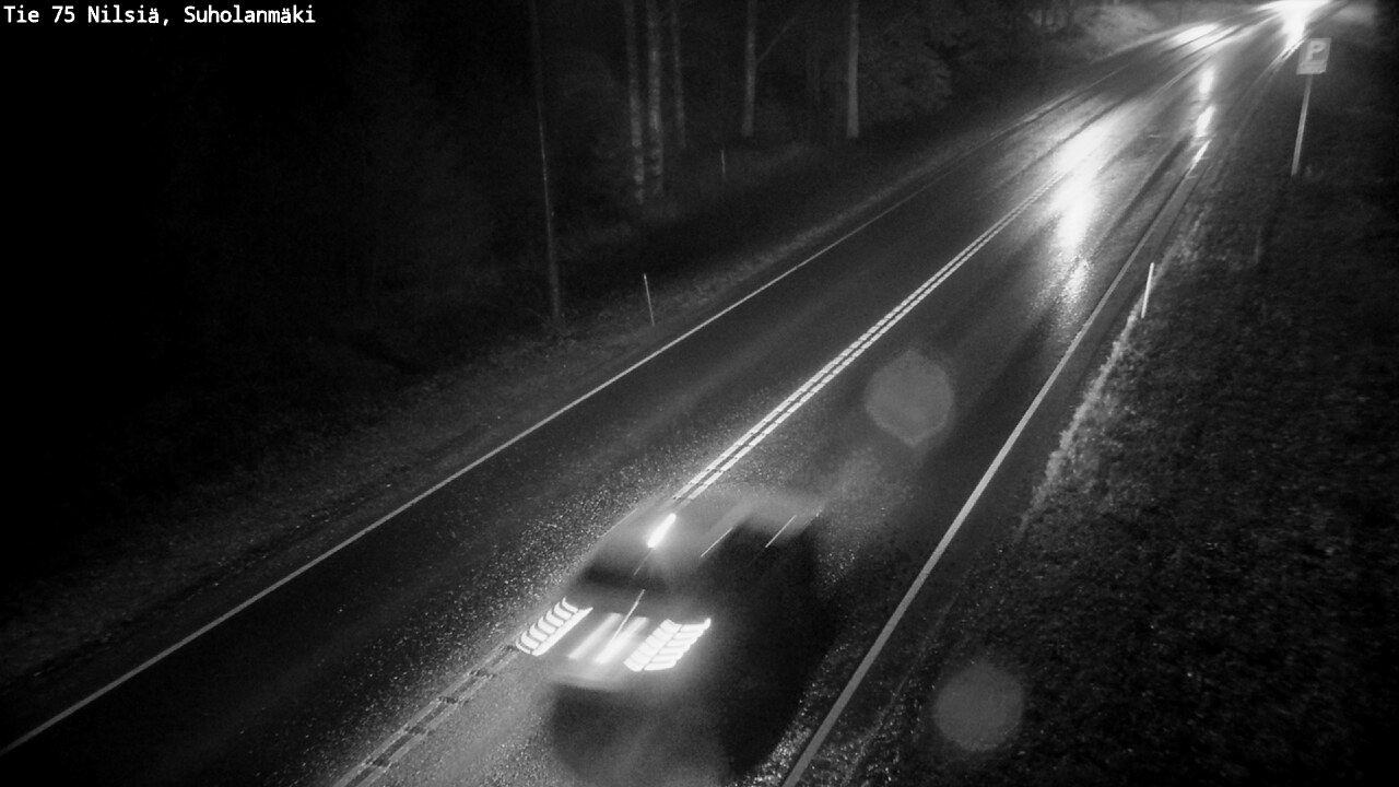 Weather Camera Image Väg 75 Nilsiä, Suholanmäki, Kuopio, Pohjois-Savo