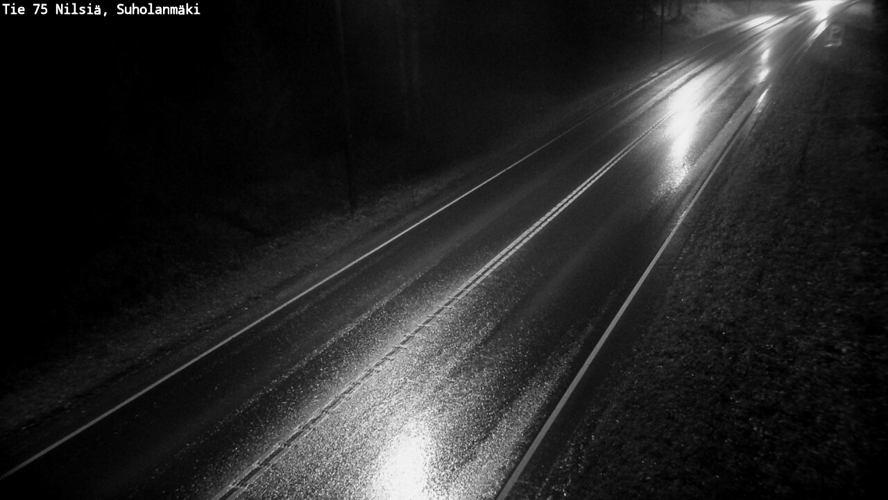 Weather Camera Image Väg 75 Nilsiä, Suholanmäki, Kuopio, Pohjois-Savo