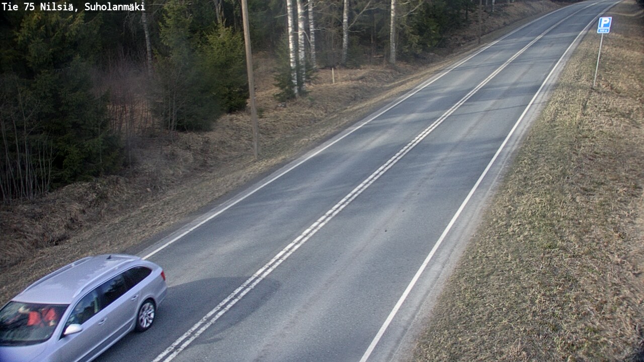 Weather Camera Image Väg 75 Nilsiä, Suholanmäki, Kuopio, Pohjois-Savo