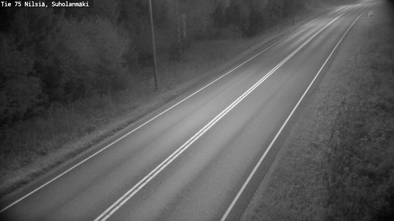 Weather Camera Image Väg 75 Nilsiä, Suholanmäki, Kuopio, Pohjois-Savo