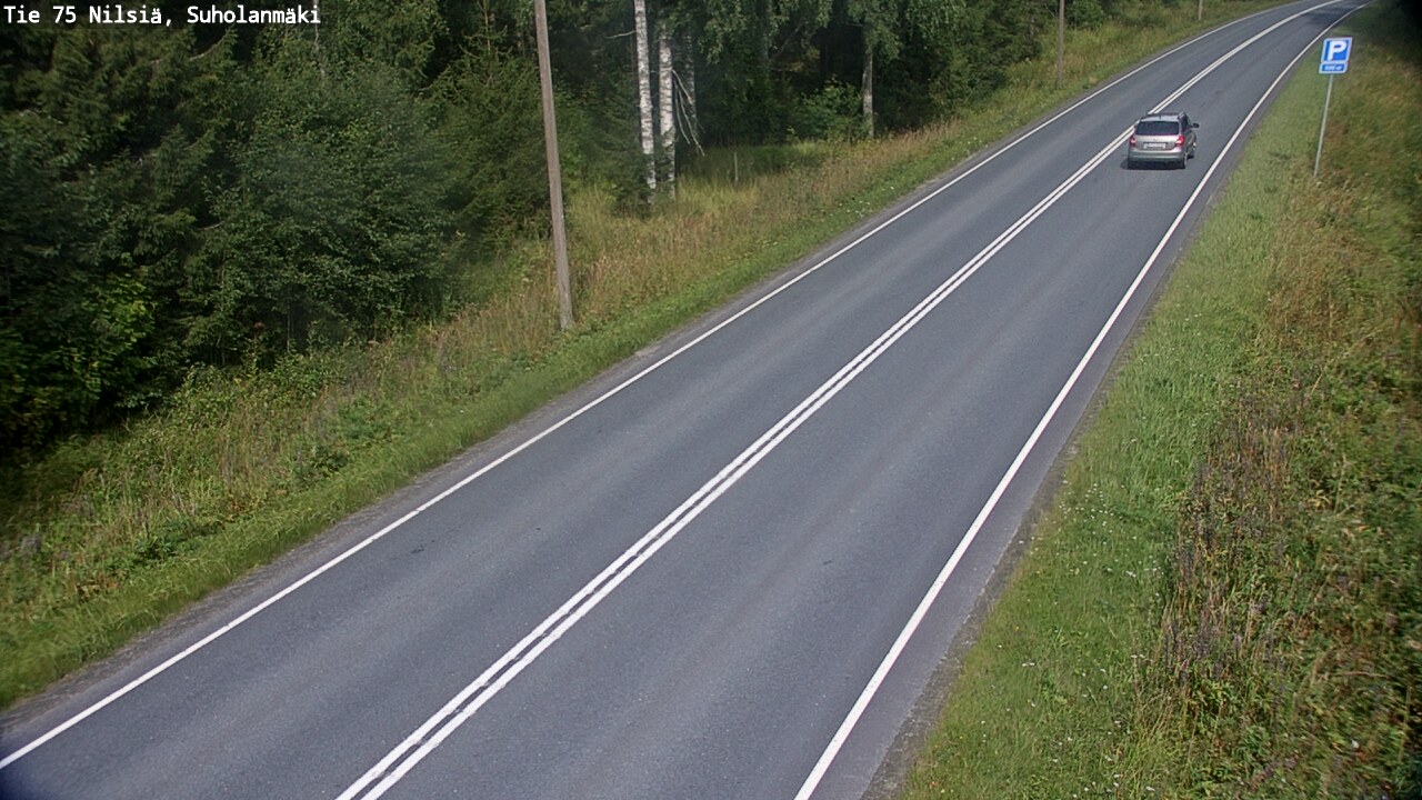 Weather Camera Image Road 75 Nilsiä, Suholanmäki, Kuopio, Pohjois-Savo