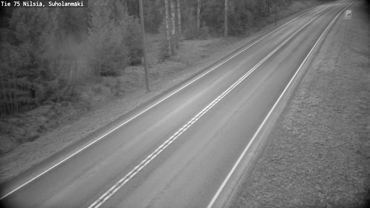 Weather Camera Image Väg 75 Nilsiä, Suholanmäki, Kuopio, Pohjois-Savo
