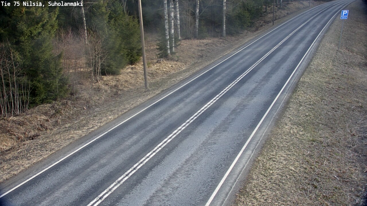 Weather Camera Image Väg 75 Nilsiä, Suholanmäki, Kuopio, Pohjois-Savo