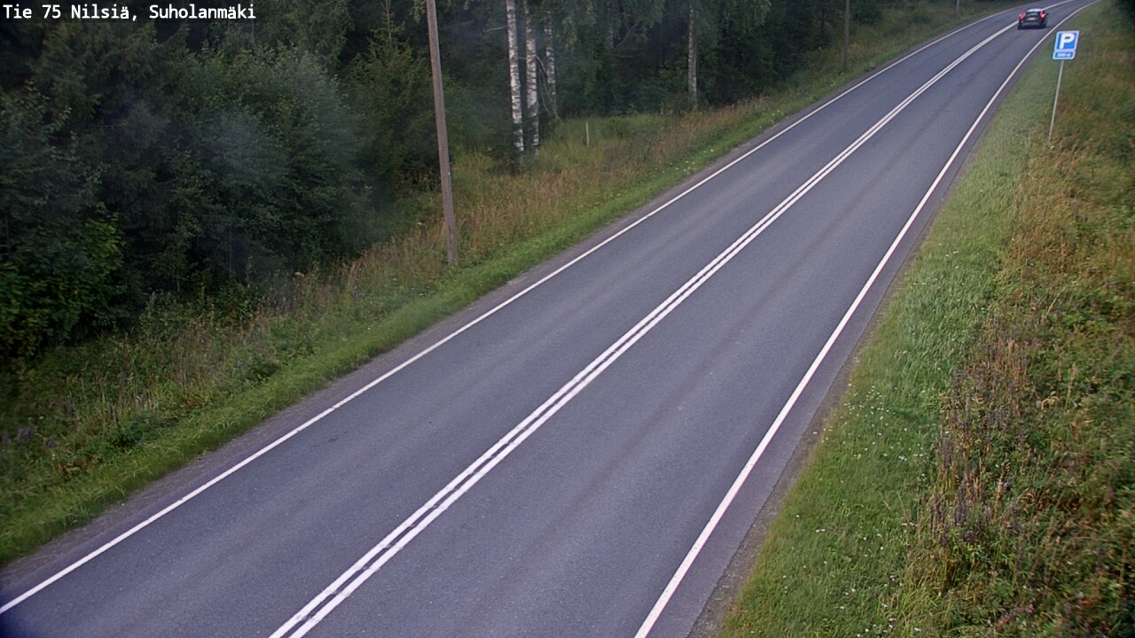 Weather Camera Image Väg 75 Nilsiä, Suholanmäki, Kuopio, Pohjois-Savo